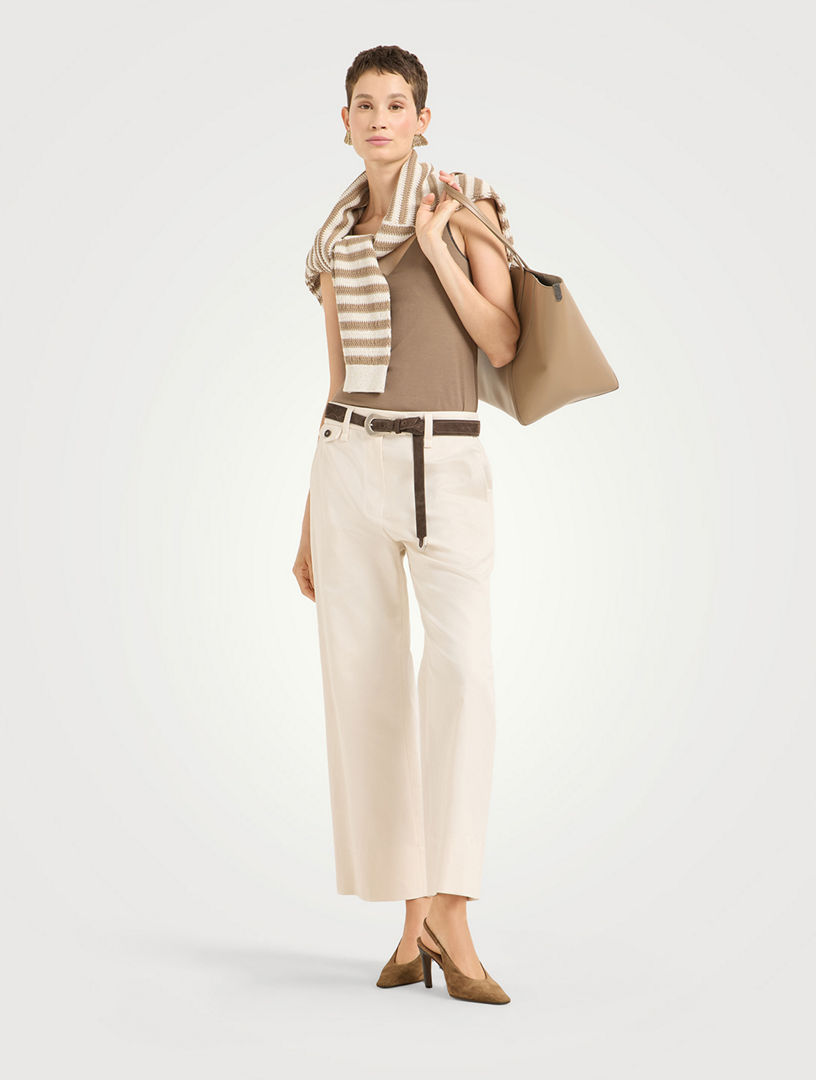 BRUNELLO CUCINELLI Cropped Chino Trousers | Holt Renfrew