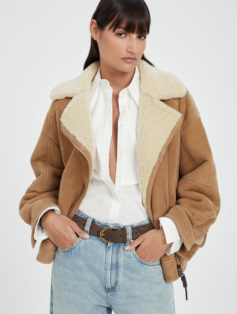 Holt suede hot sale biker jacket