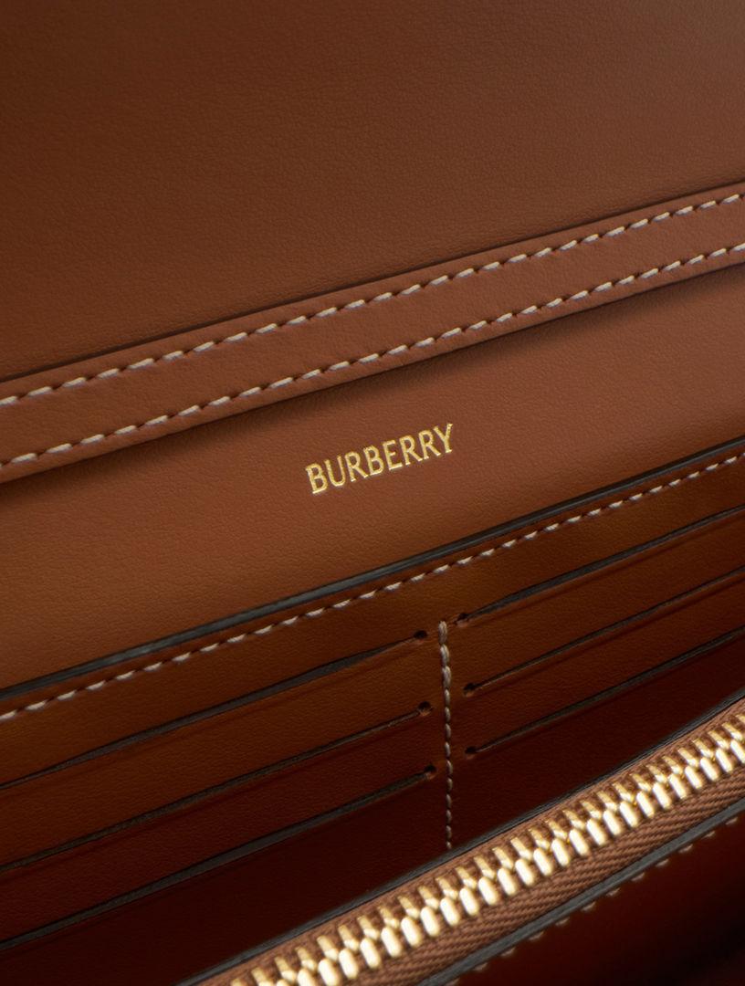 BURBERRY Check Chain Strap Wallet | Holt Renfrew