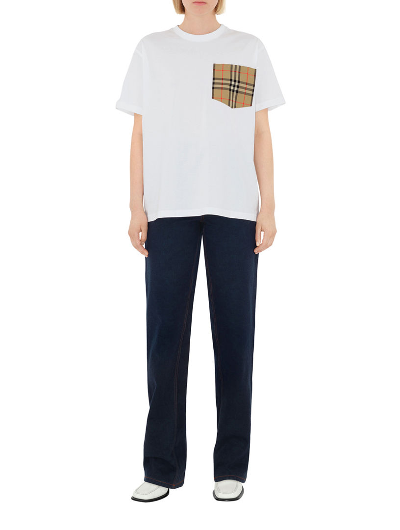 Tシャツ・カットソー Burberry FW25 Burberry Shirt (8106190 B9368) Burberry logo-print Cotton T-shirt | White | FARFETCH JO