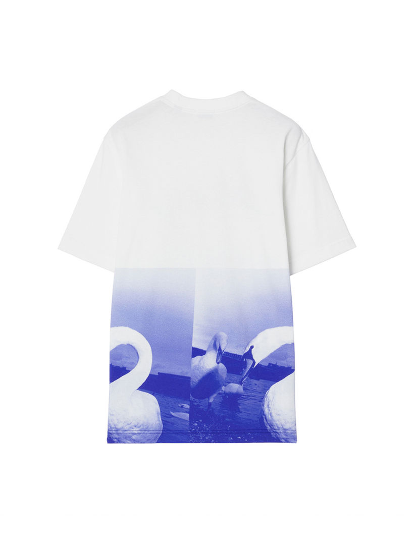 BURBERRY Swan Cotton T-shirt