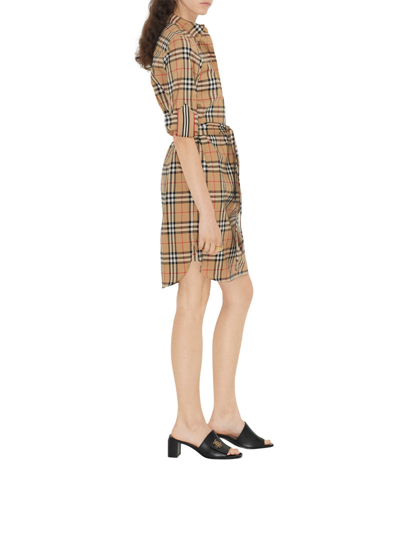 Burberry check shirt clearance dress