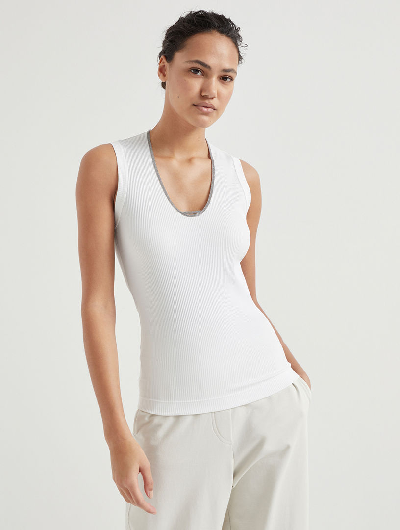 Ribbed Jersey Top