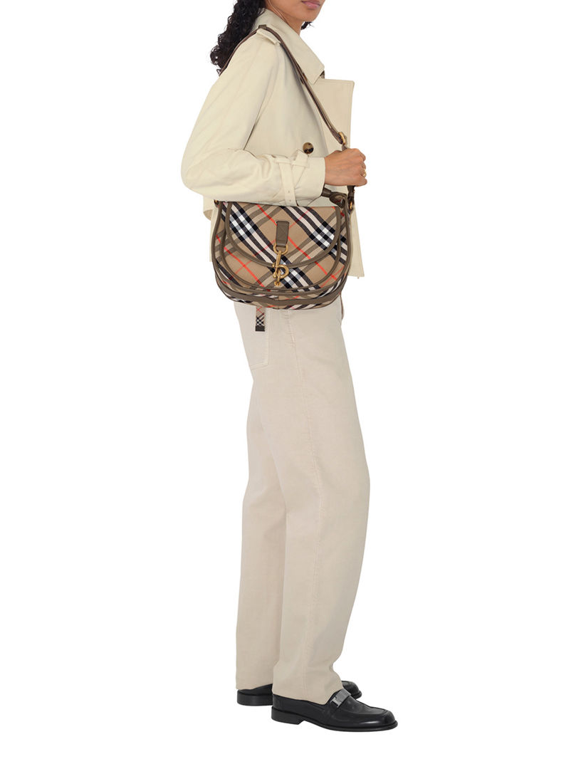 BURBERRY Small B Clip Messenger Bag | Holt Renfrew