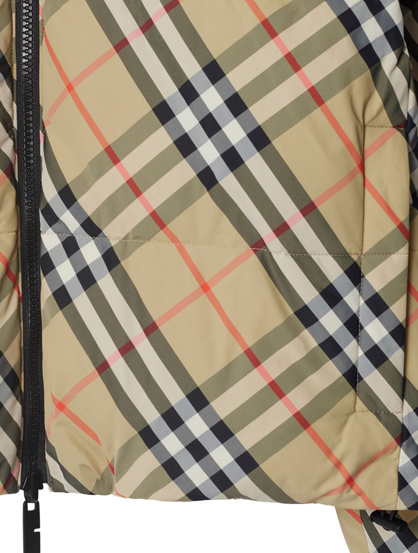 BURBERRY Reversible Check Nylon Puffer Jacket | Holt Renfrew