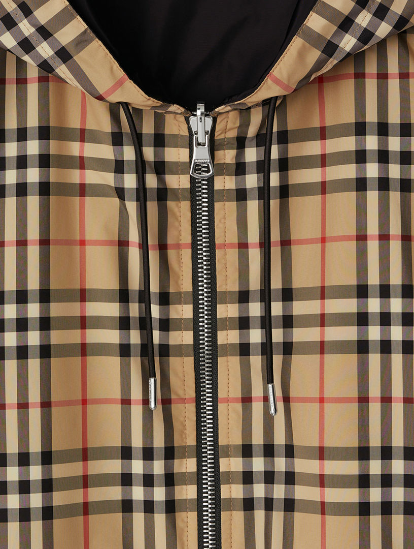 BURBERRY Reversible Check Hooded Jacket | Holt Renfrew
