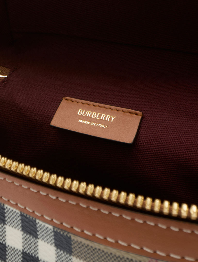 BURBERRY Mini Check Vanity Bag | Holt Renfrew