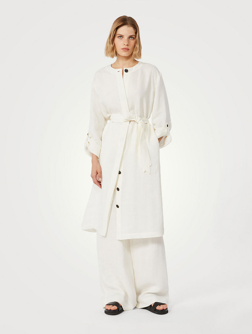 Max Mara Faded Linen Dress | Holt Renfrew