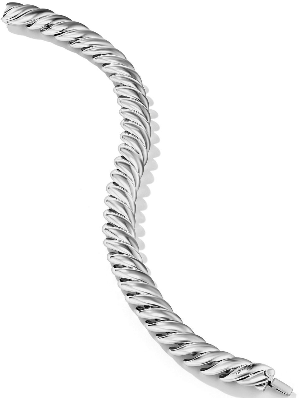 Sculpted Cable Bracelet Sterling Silver, 8.5mm