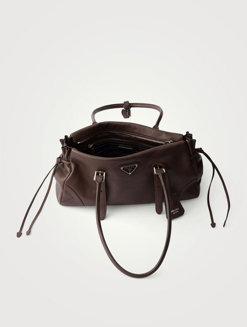 ポテ PRADA Prada Bonnie Medium Antiqued Leather Tote Bag | Holt Renfrew