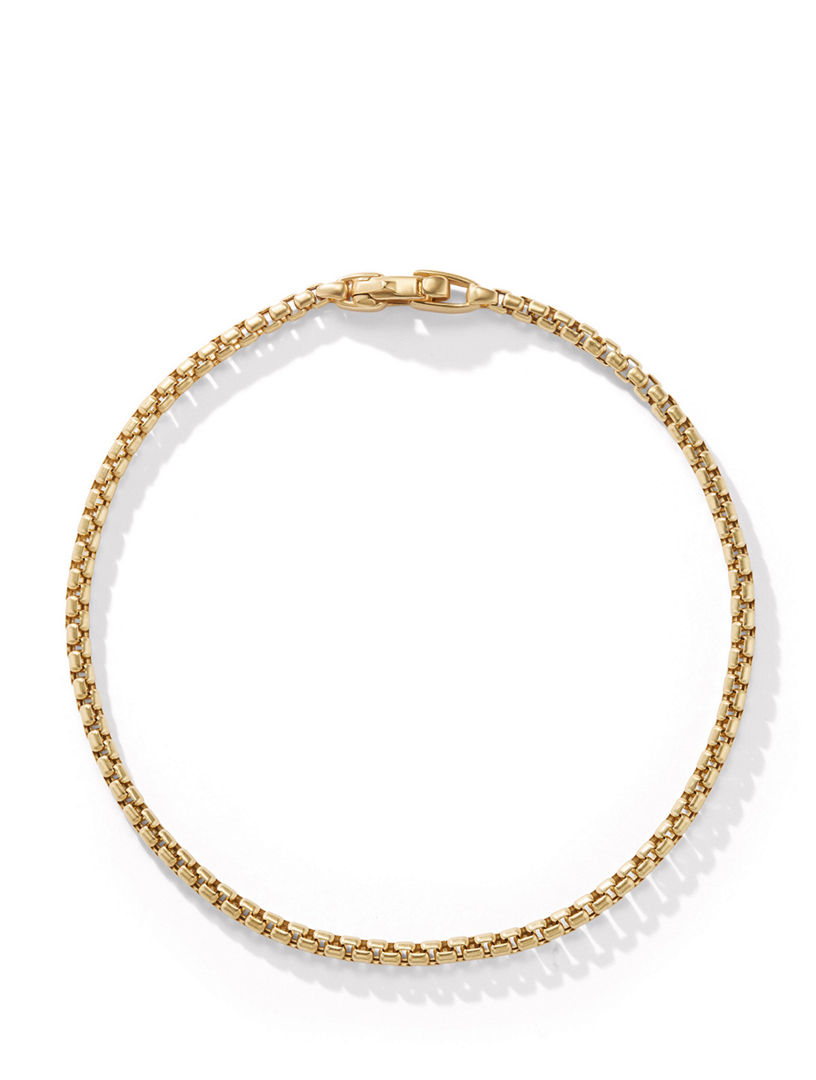 Box Chain Bracelet 18k Yellow Gold