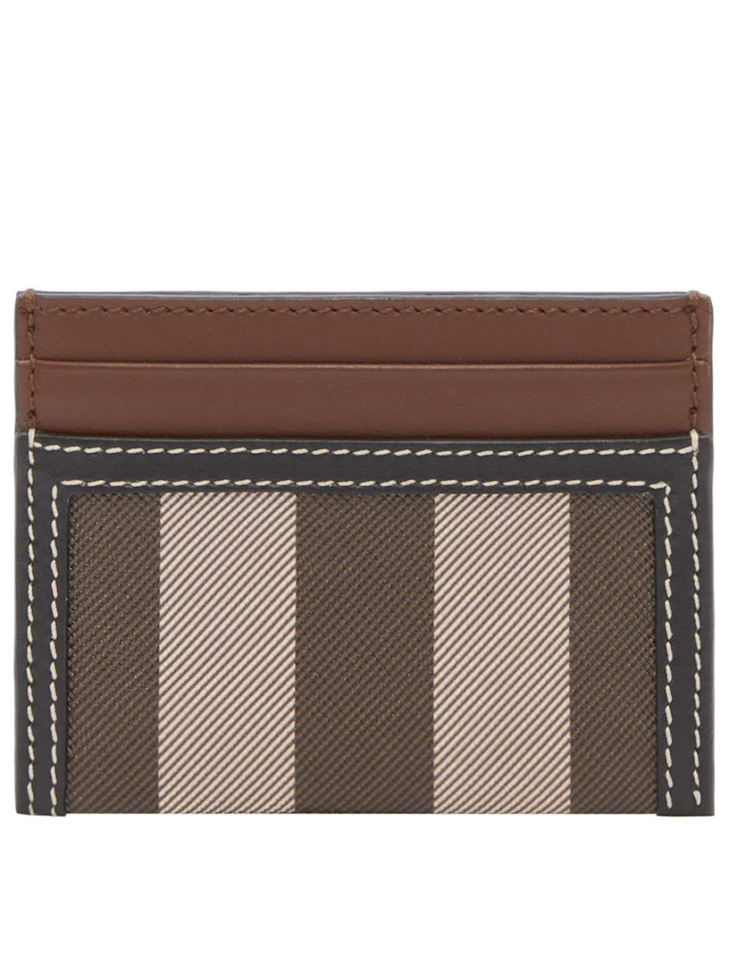 Burberry two 2025 tone card case