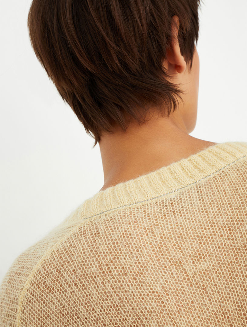 Mohair And Wool Cardigan