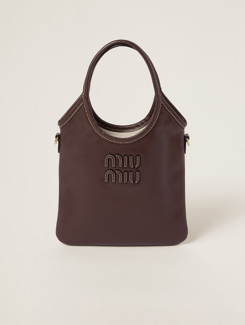 ◆送込◆【MIU MIU】IVY*レザー*ハンドバッグ Miu Miu Ivy レザーハンドバッグ | ブラック | FARFETCH JP