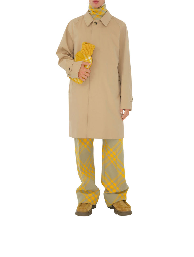 Burberry store yellow raincoat