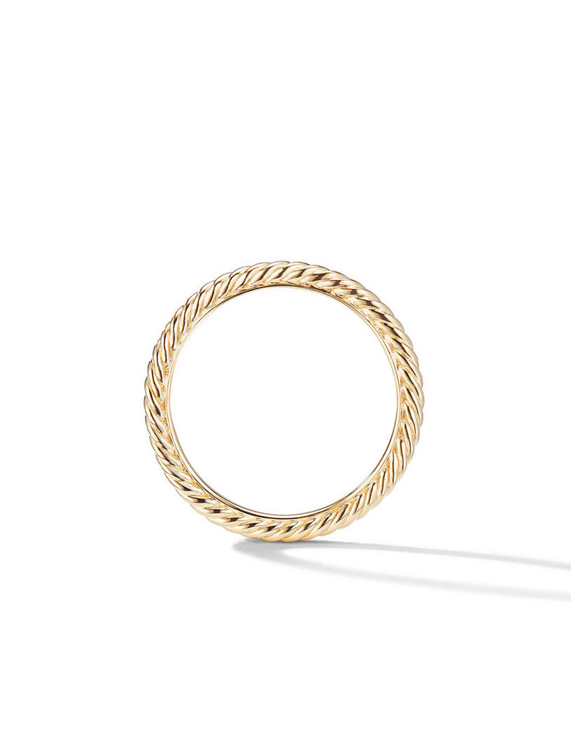 DAVID YURMAN Cable Collectibles Stack Ring In 18k Yellow Gold Holt Renfrew