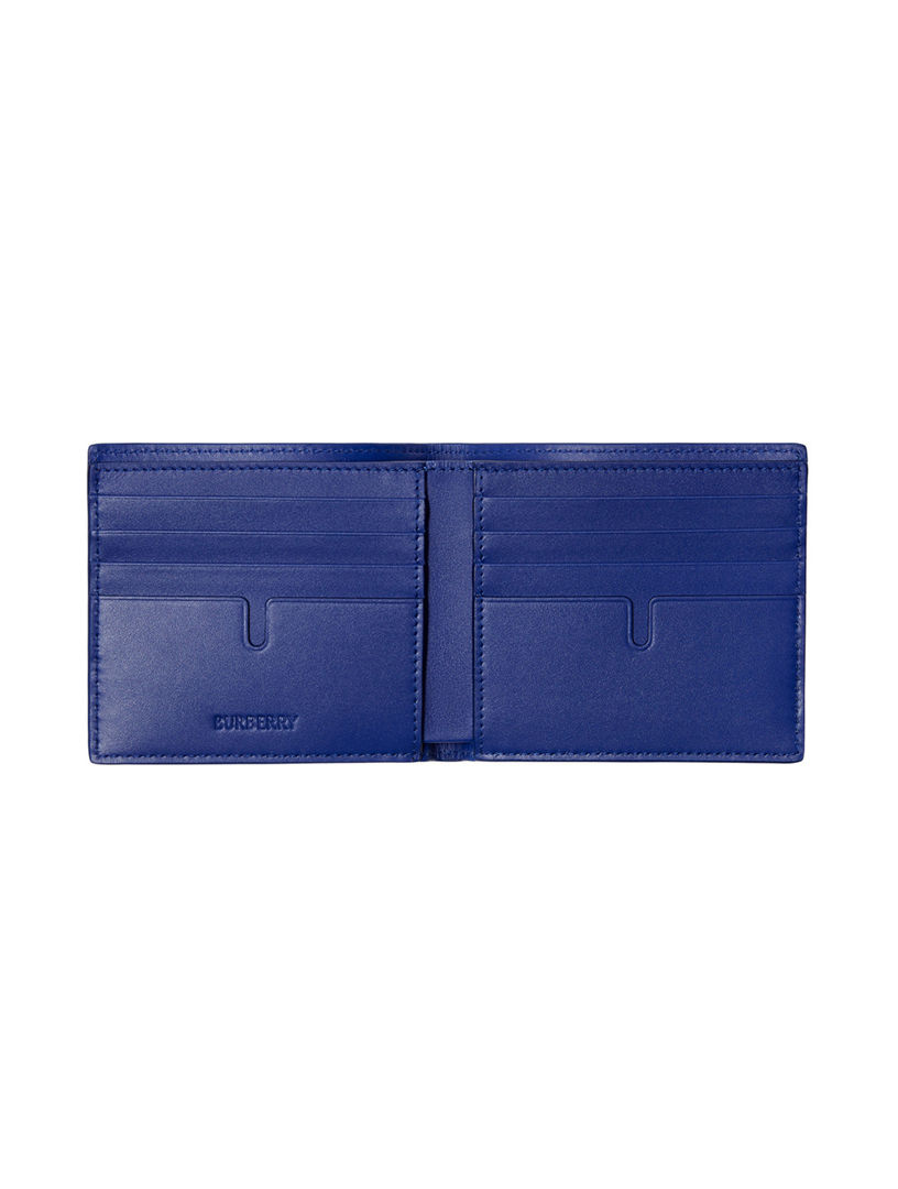 Burberry blue outlet wallet