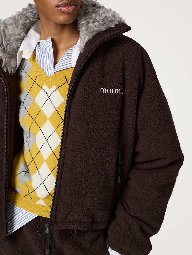 MIU MIU Fleece Down Jacket | Holt Renfrew
