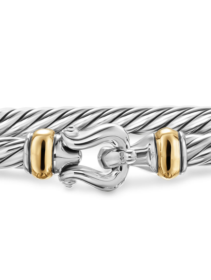 DAVID YURMAN Cable Flex® Buckle Bracelet In Sterling Silver With