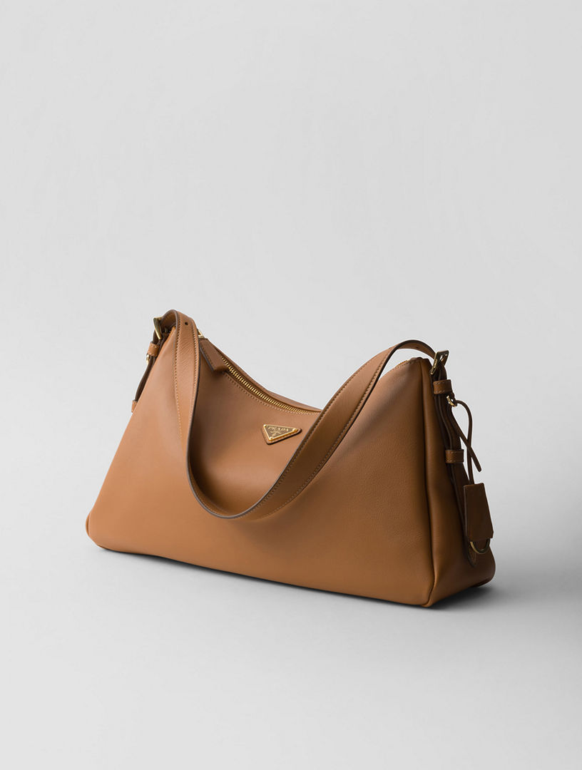 PRADA Prada Aimée Large Leather Shoulder Bag | Holt Renfrew
