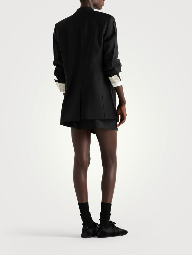 PRADA Single-breasted Kid Mohair Jacket | Holt Renfrew