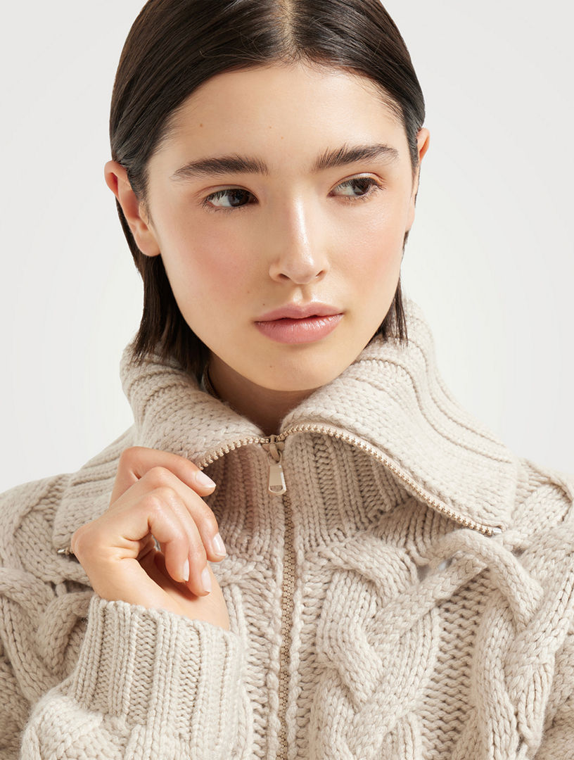 BRUNELLO CUCINELLI Crisscross Cable Cardigan | Holt Renfrew