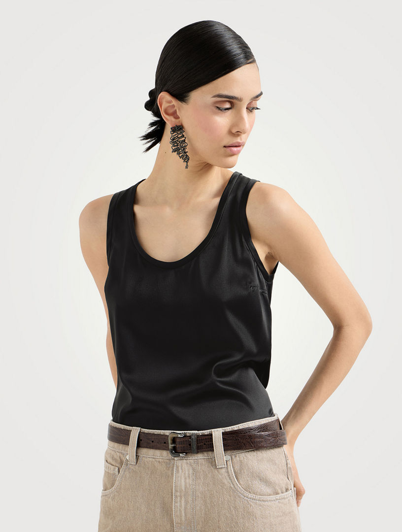 BRUNELLO CUCINELLI Satin Top | Holt Renfrew