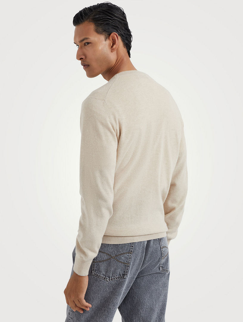 Pull 100% Cachemire Brunello Cucinelli Taille 38 - Occasion Très Bon état | Couleur Taupe, Maille Fine