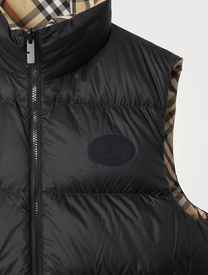 BURBERRY Reversible Check Puffer Gilet | Holt Renfrew