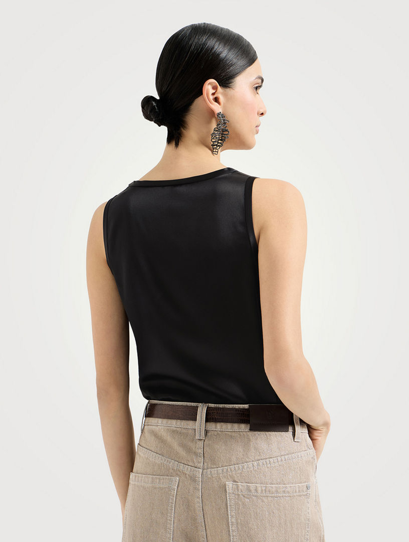 BRUNELLO CUCINELLI Satin Top | Holt Renfrew