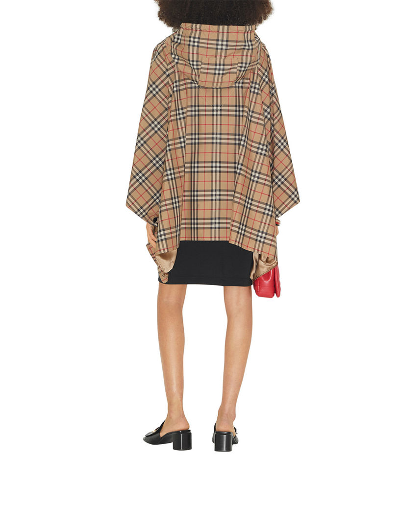 Burberry poncho hot sale with hood