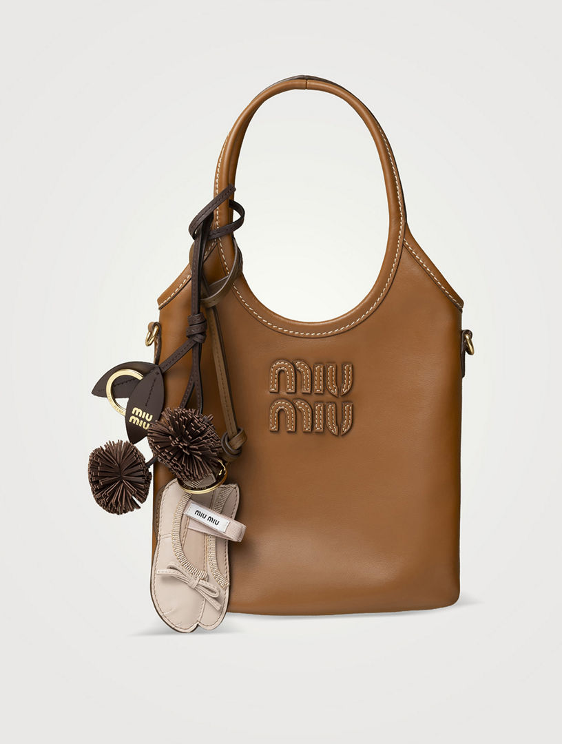 MIU MIU Miu Ballet Leather Keychain Trick | Holt Renfrew