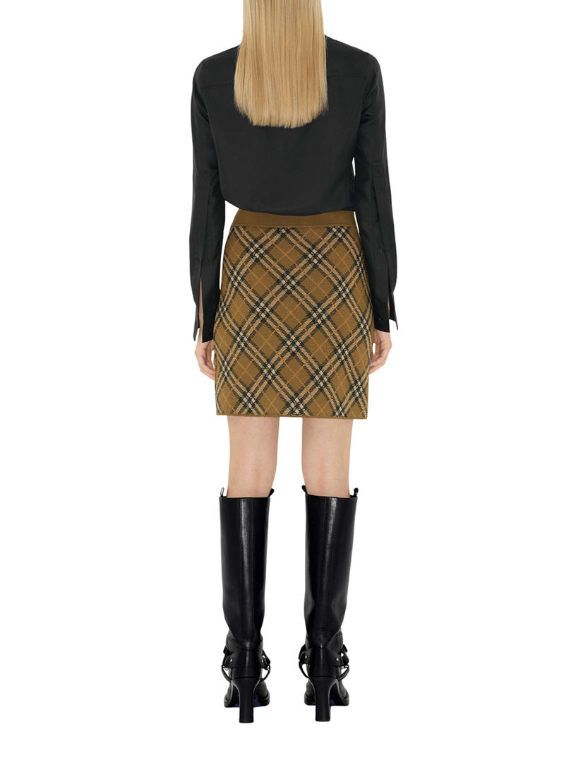 Burberry check mini skirt online