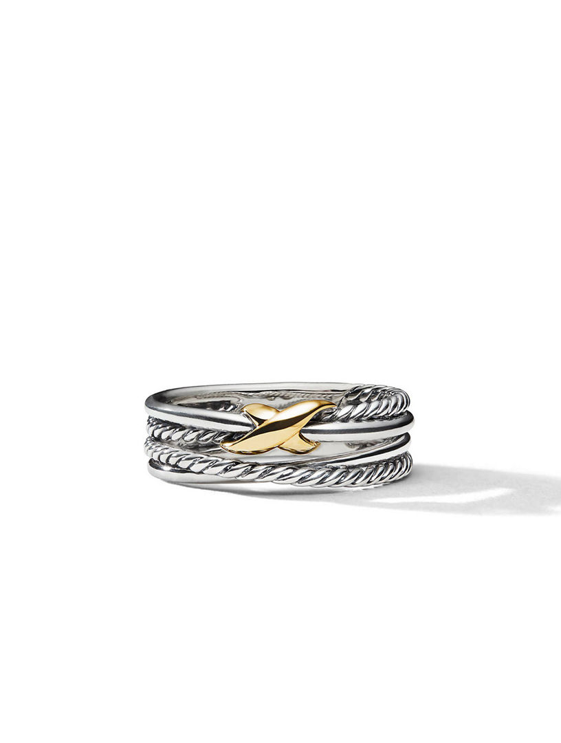 David yurman crossover ring 2024 with 18k gold