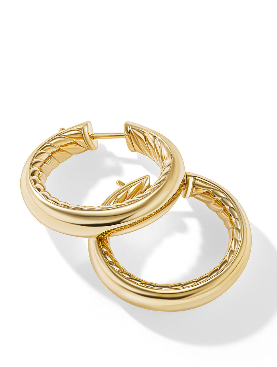 Dy Mercer™ Hoop Earrings In 18k Yellow Gold, 25.4mm