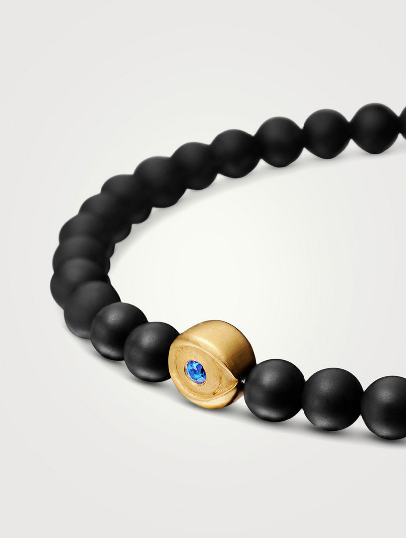 DAVID YURMAN Spiritual Beads Evil Eye Bracelet With Black Onyx