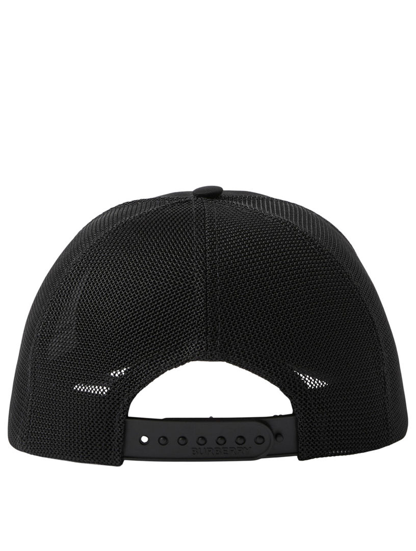 BURBERRY Horseferry Motif Cotton And Mesh Baseball Cap | Holt Renfrew