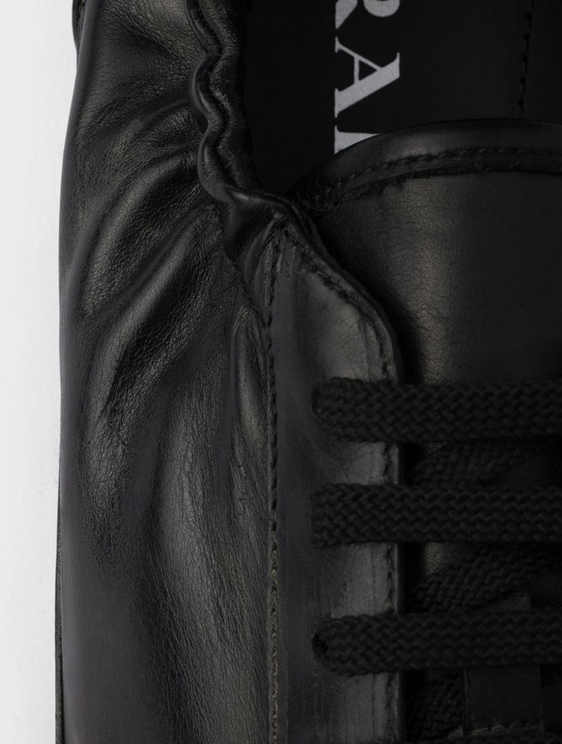 PRADA Collapse Leather Sneakers | Holt Renfrew