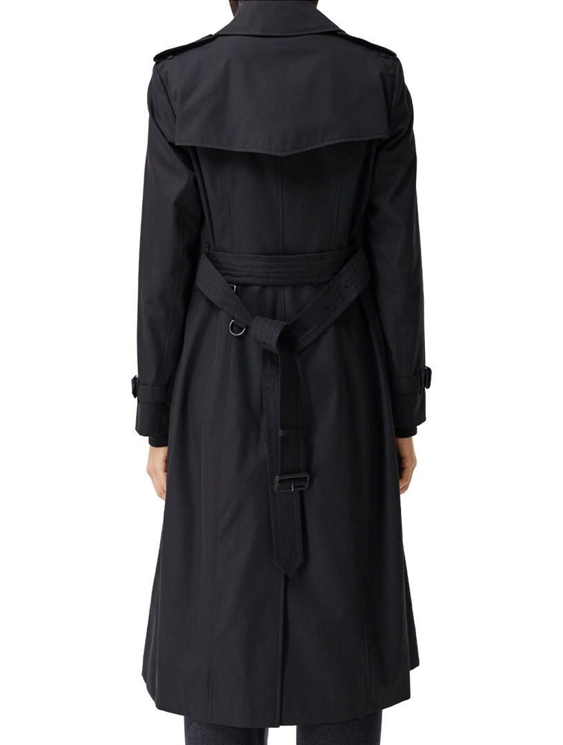 Burberry coat trench ash-coloured Long ジャケット nylon and cotton