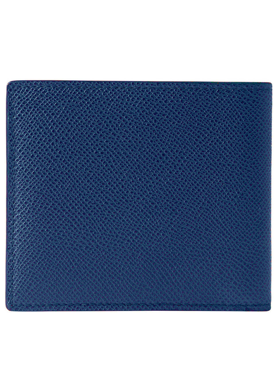 Grainy Leather TB Card Case in Rich Navy - Women