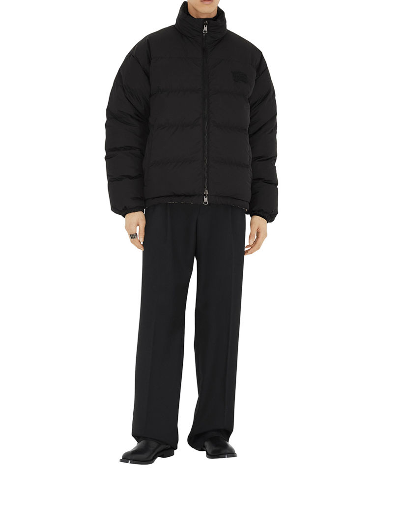 burberry reversible check puffer jacket