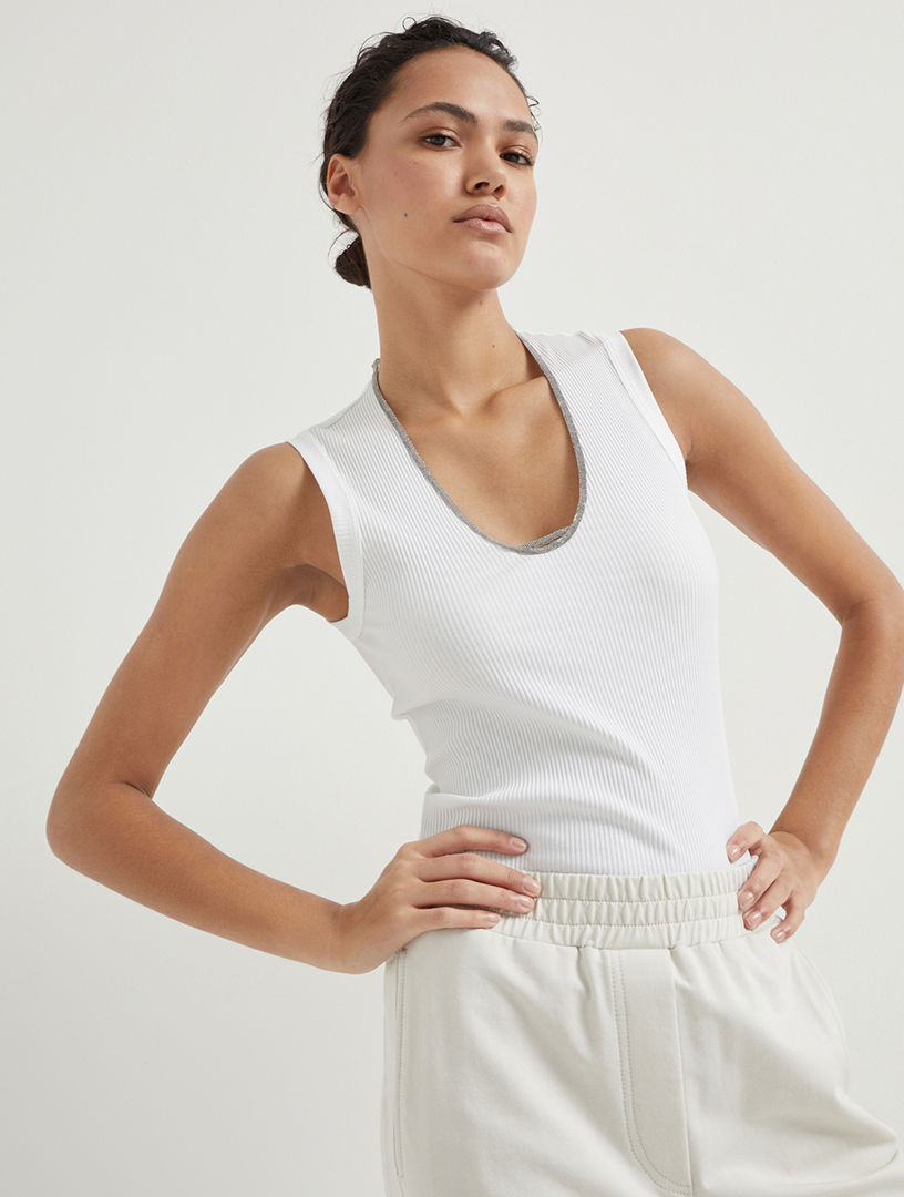 Ribbed Jersey Top