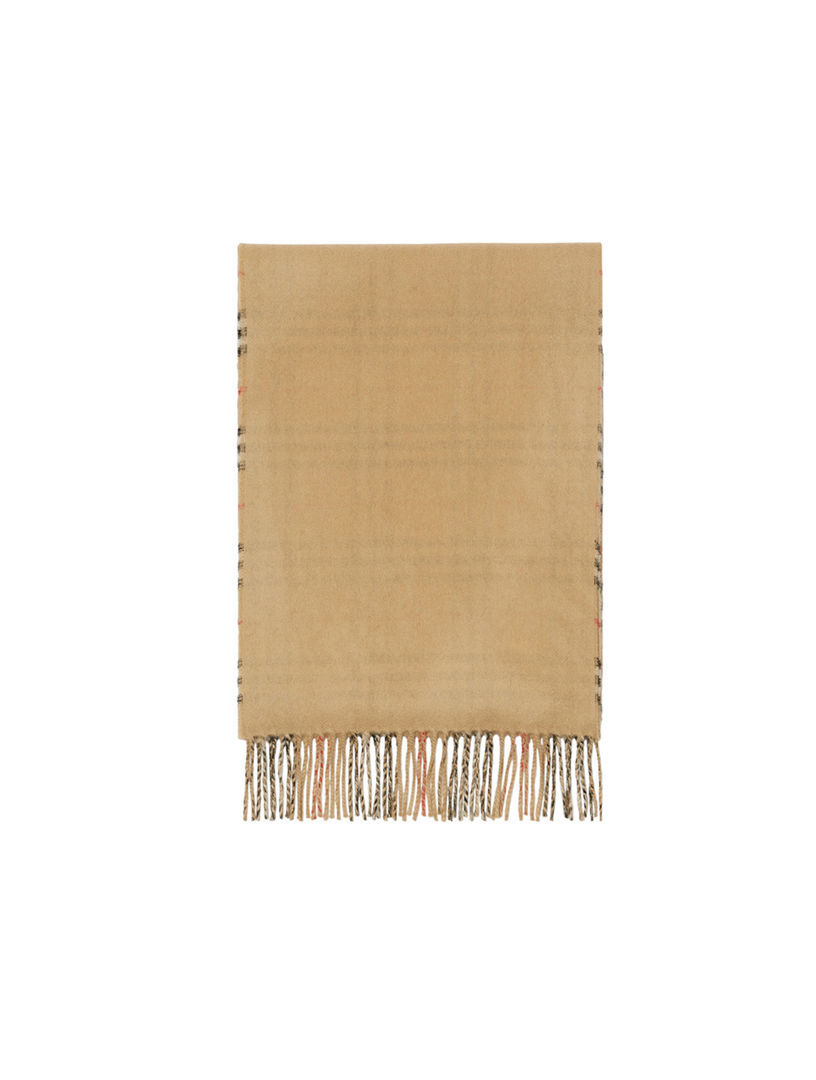 Reversible Check Cashmere Scarf