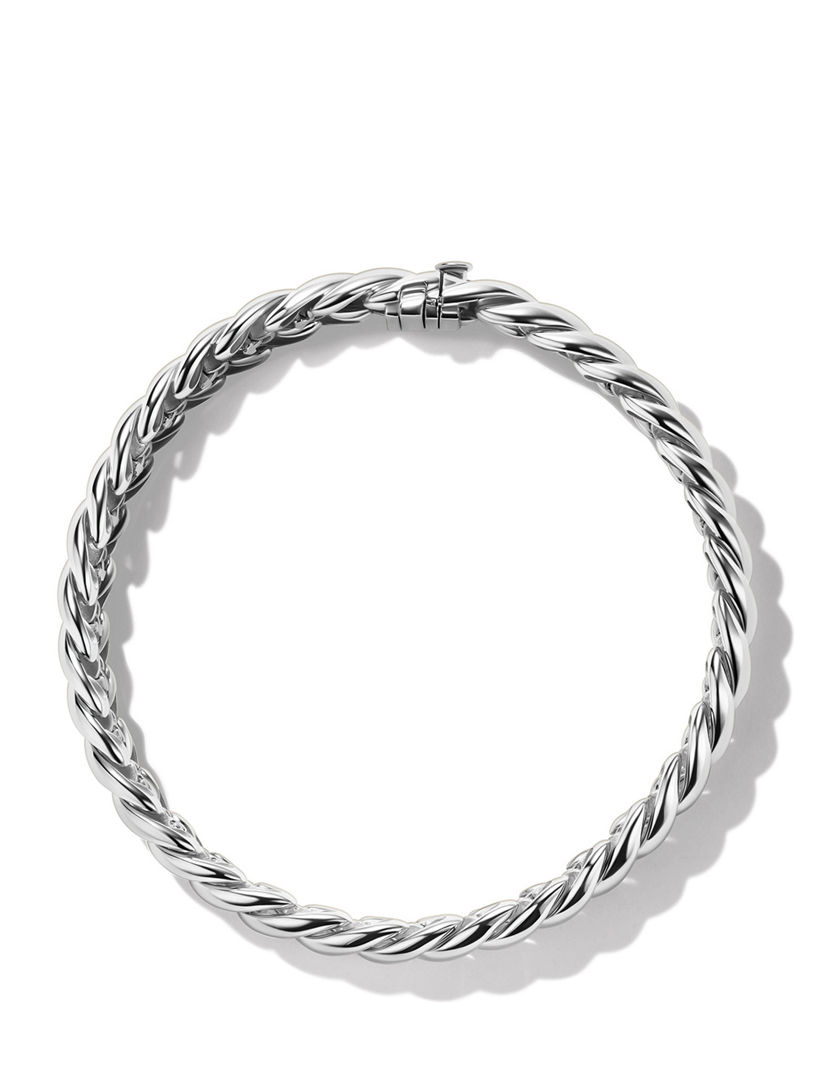 Sculpted Cable Bracelet Sterling Silver, 8.5mm