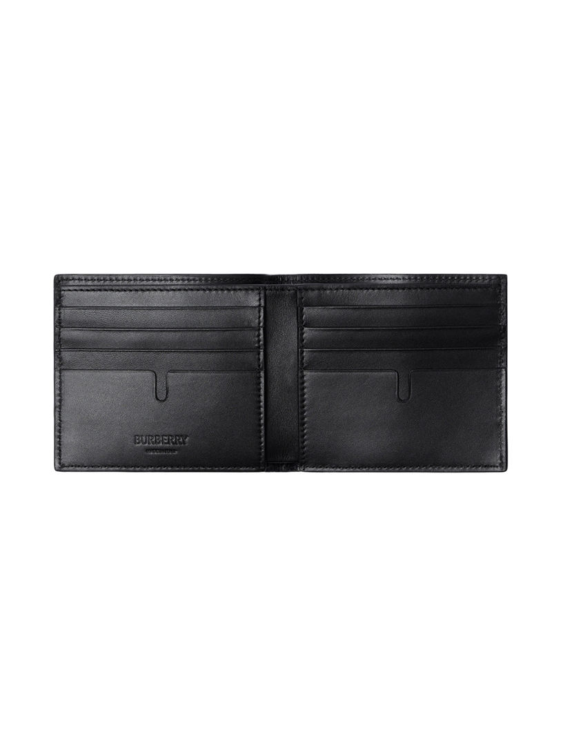 Burberry leather hot sale bifold wallet