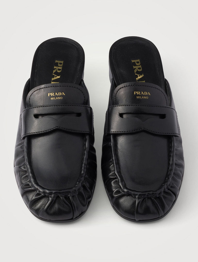 PRADA Leather Mules | Holt Renfrew