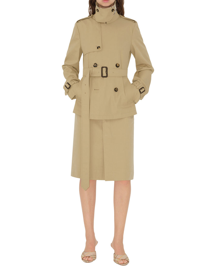 BURBERRY Cotton Blend Trench Jacket | Holt Renfrew
