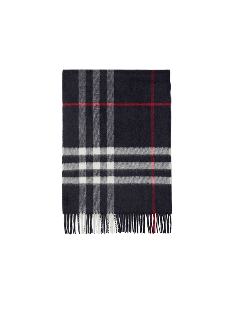 Check Cashmere Scarf