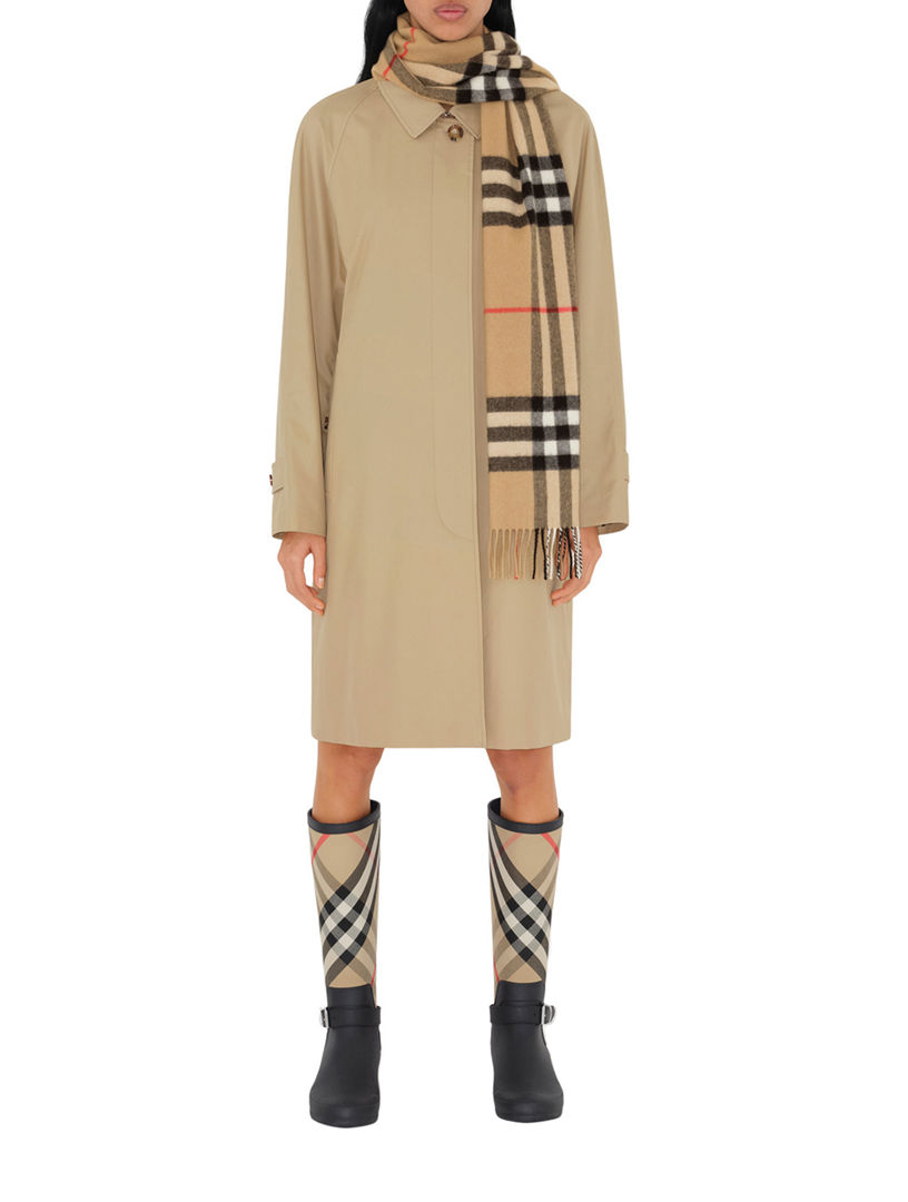 BURBERRY Check Cashmere Scarf | Holt Renfrew