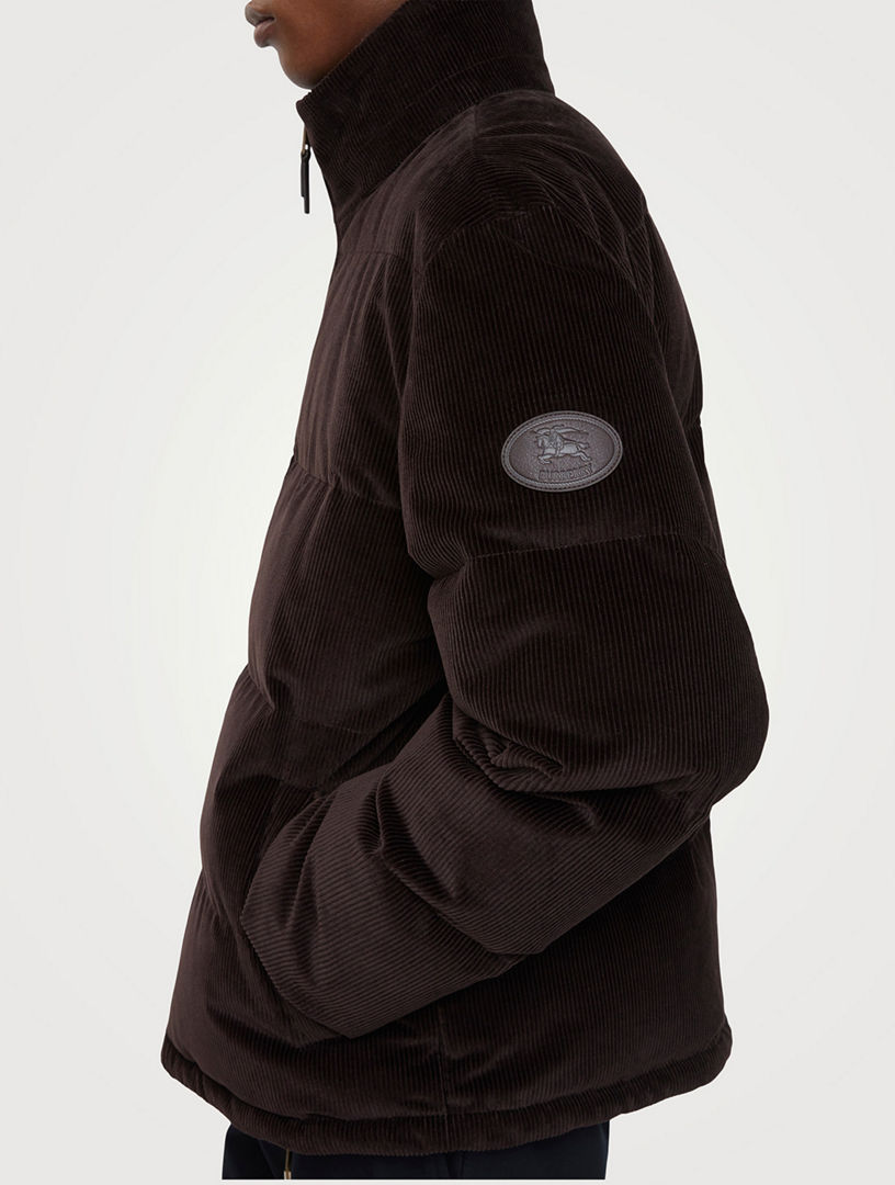 BURBERRY Corduroy Snowdon Puffer Jacket | Holt Renfrew